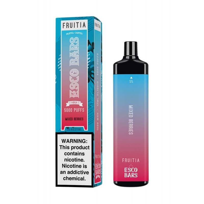 Fruitia Esco Bars Mesh Disposable | 5000 Puffs | 12mL Mixed Berries with Packaging