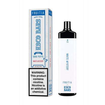 Fruitia Esco Bars Mesh Disposable | 5000 Puffs | 12mL White Mystery with Packaging