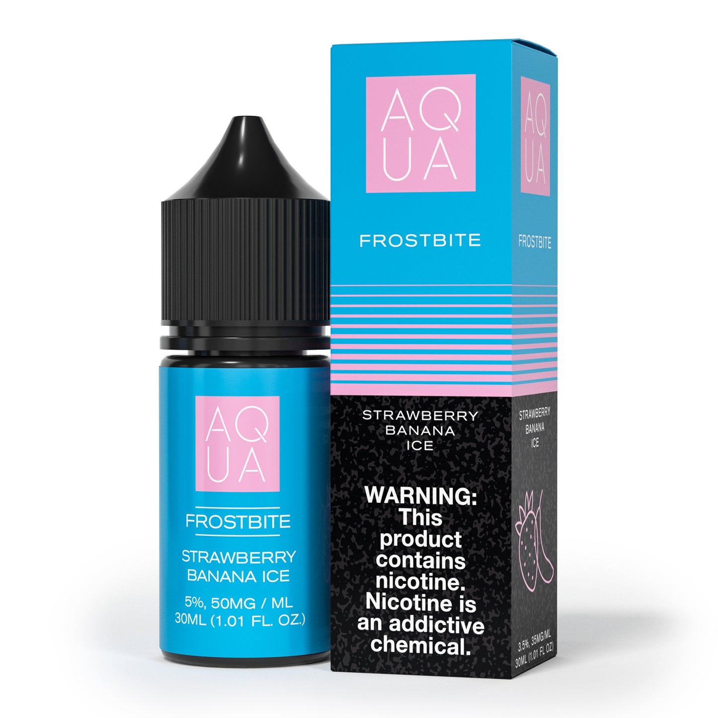 Aqua SALTS E-Liquid - Frostbite, 30mL | 50mg with packaging