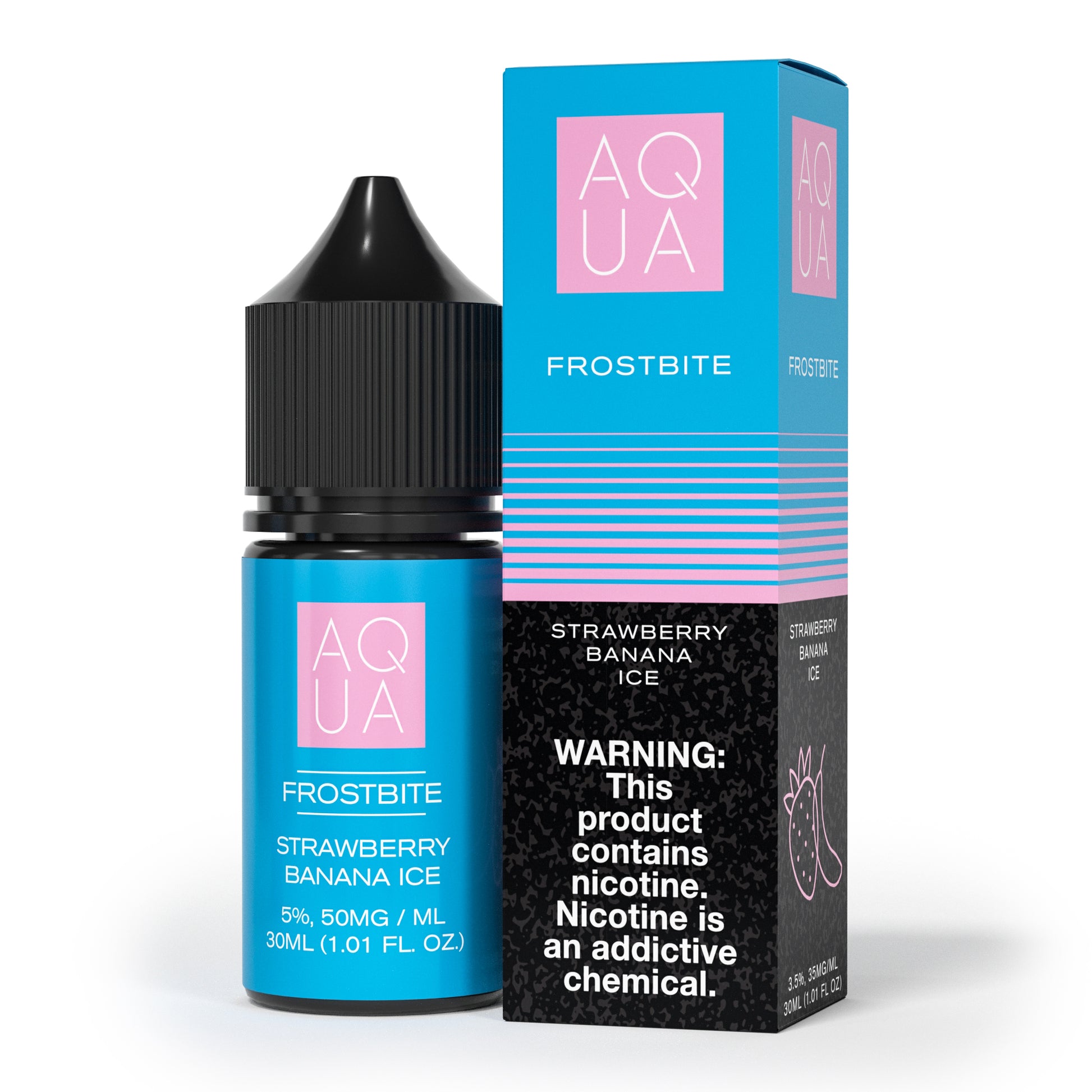 Aqua SALTS E-Liquid - Frostbite, 30mL | 50mg with packaging