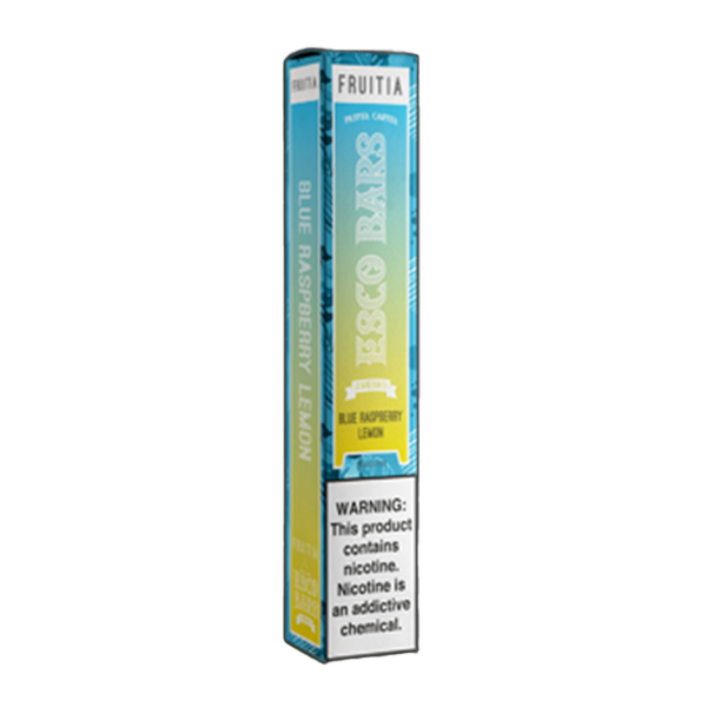 Fruitia Esco Bars Mesh Disposable | 2500 Puffs | 6mL Blue Raspberry Lemon Packaging