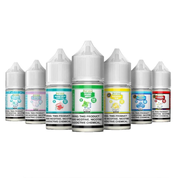 Sour Fruity Worms Freeze | Pod Juice Salt | 30mL | Group Photo