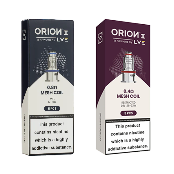 LVE Orion II Mesh Coil 5pk – MTL & DTL with packaging