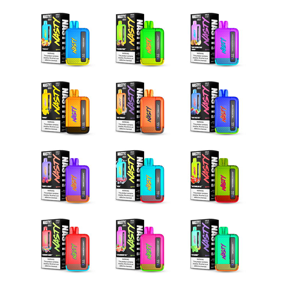 Nasty Bar Disposable 8500 Puffs 17mL 50mg Group Photo