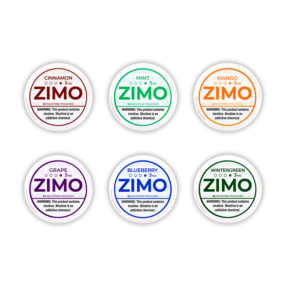 Zimo - Nicotine Pouches (20ct Can)(5-Can Pack) - Group Photo