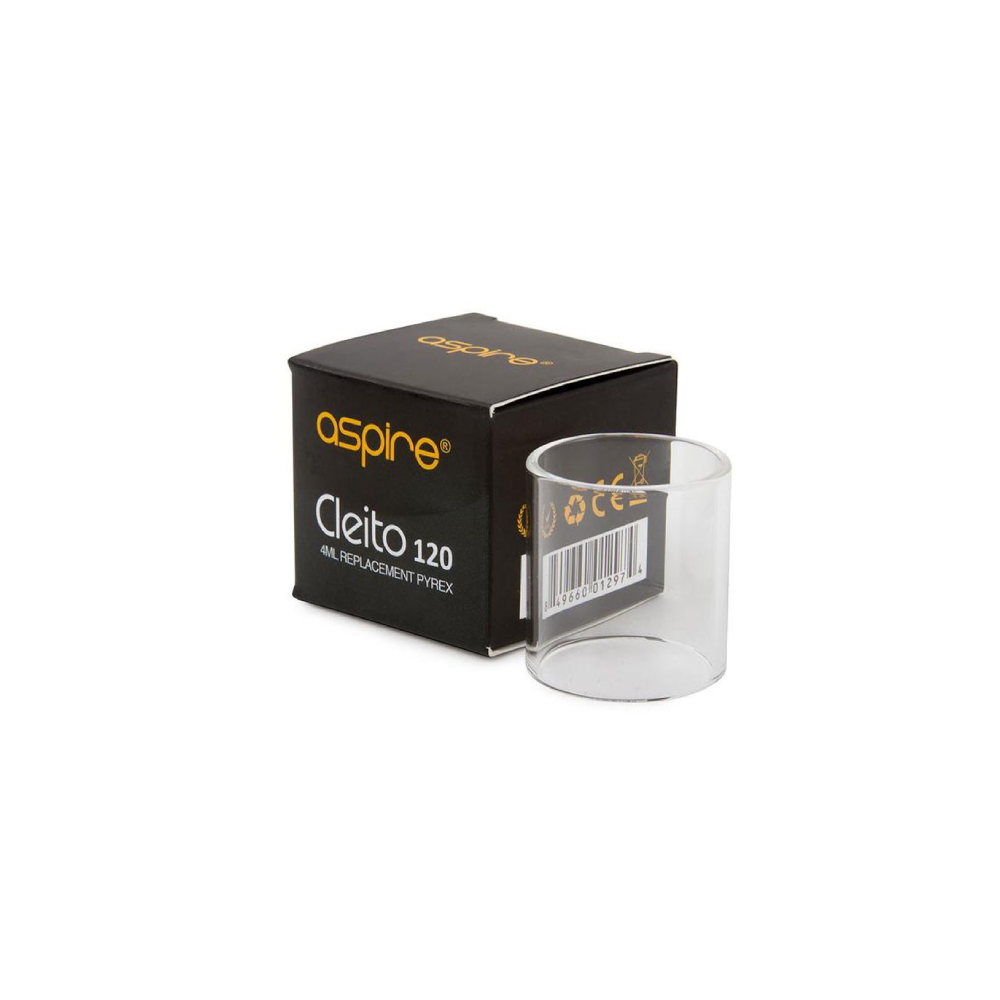 Aspire Cleito 120 Replacement Bulb Glass 4mL Straight with packaging