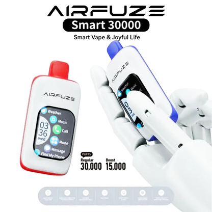 AIRFUZE Smart-Phone Disposable 30000 Puffs 20mL 50mg Group Photo