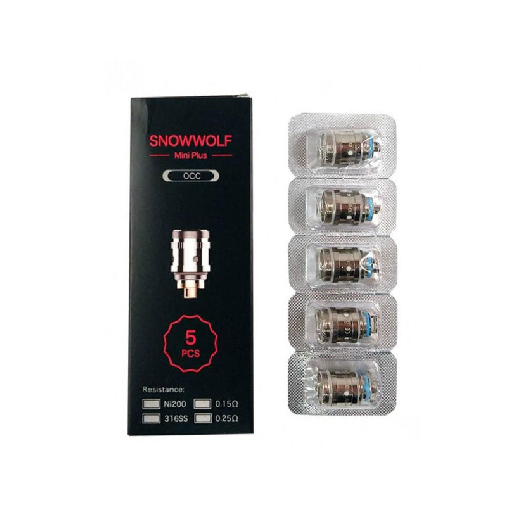 Snowwolf - Mini Plus Coils (5-Pack) with packaging