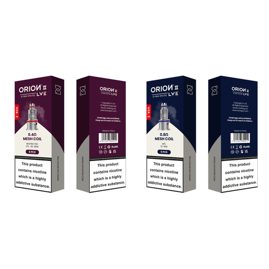 LVE - Orion II V2 Mesh Coils (5-Pack) - Group Photo