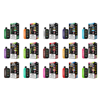 Oxbar Maglink Starter Kit Nixodine 75K Disposable 30mL Group Photo with Packaging