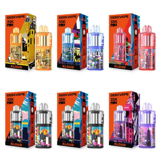 Geekvape Kloud Pod System Group Photo with Packaging 