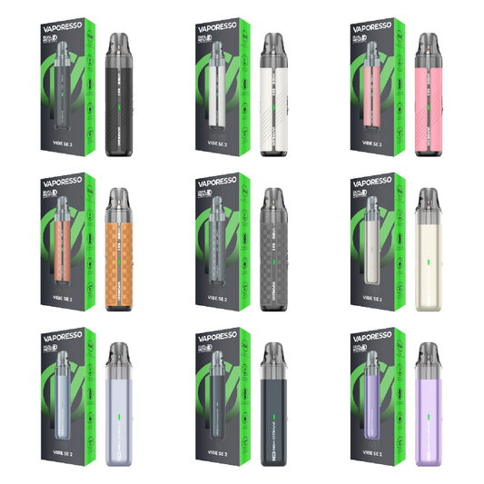Vaporesso Vibe SE 2 Pod System Group Photo with Packaging 