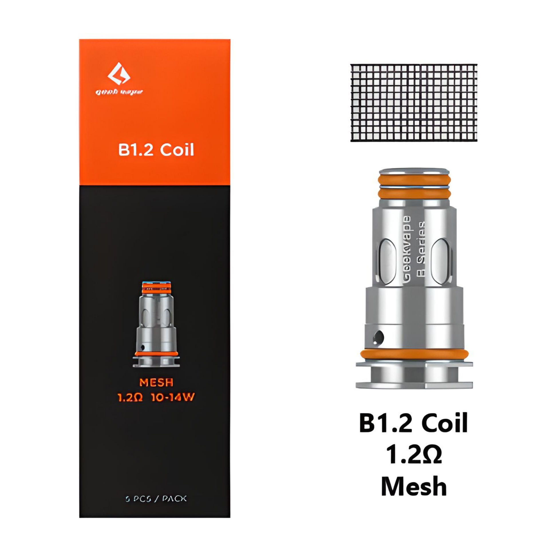 GeekVape Aegis Boost Coils (5-Pack) 1.2 ohm with packaging