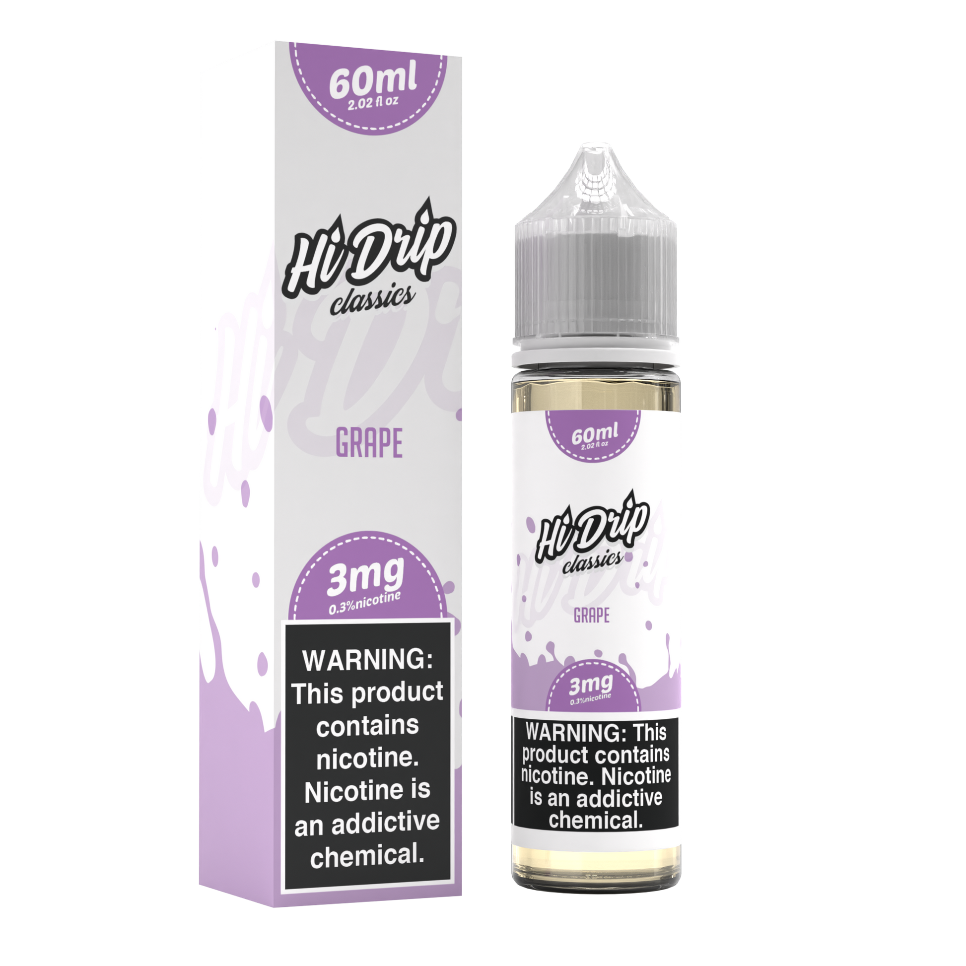 Grape by Hi-Drip Classics E-Liquid 60ML with Packaging