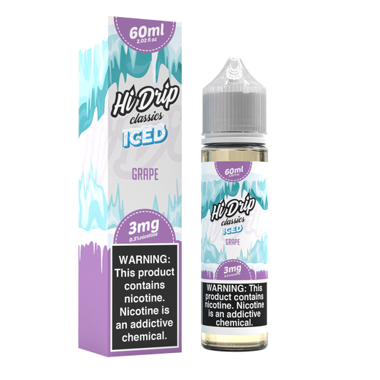 Grape Iced by Hi-Drip Classics E-Liquid 60ML with Packaging