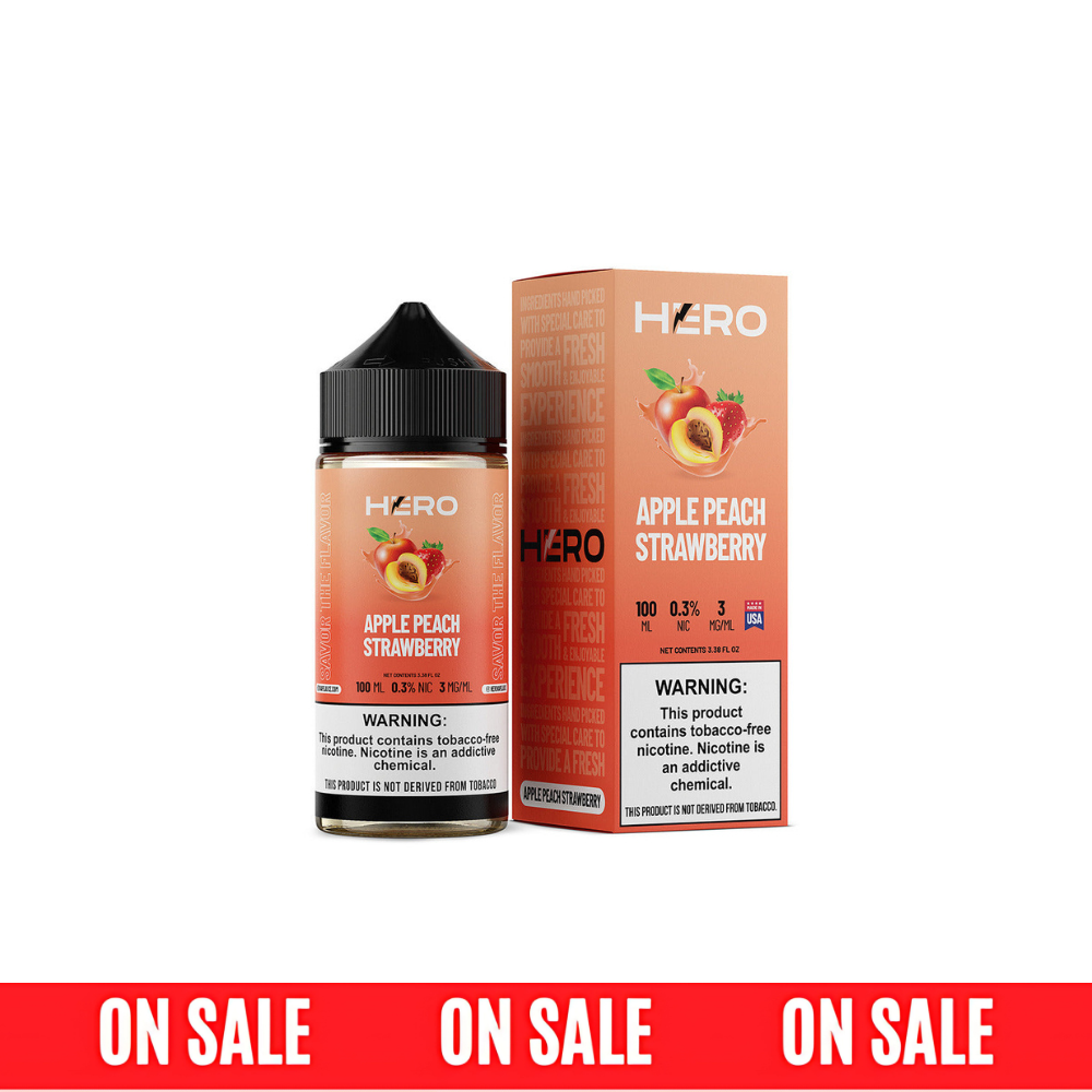 Hero E-Liquid-Apple Peach Strawberry, 100mL