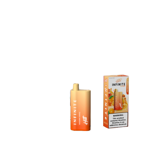 Hitt Infinite Disposable 8000 Puffs 20mL 50mg Mandarin Orange with Packaging