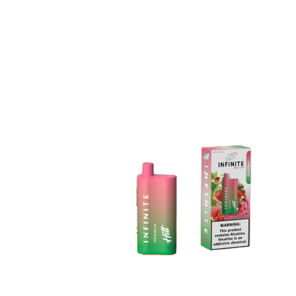 Hitt Infinite Disposable 8000 Puffs 20mL 50mg Strawmelon with Packaging