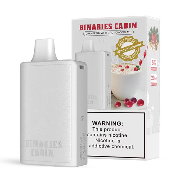 HorizonTech – Binaries Cabin Disposable | 10,000 puffs | 20mL Cranberry White Hot Chocolate	with Packaging