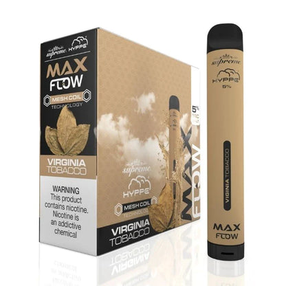 Hyppe Max Flow Mesh Disposable | 2000 Puffs | 6mL Virginia Tobacco with Packaging