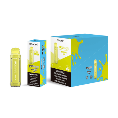 SMOK IPX BAR Disposable 4000 Puffs | 8.3mL Banana Ice with Packaging and Box