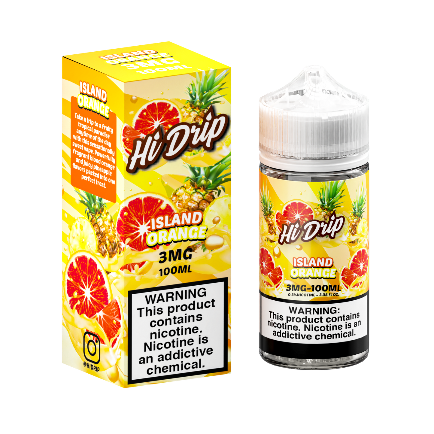 Island Orange by Hi Drip E-Liquid 100ml with Packaging