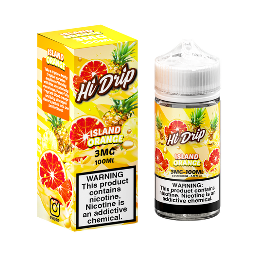 Island Orange by Hi Drip E-Liquid 100ml with Packaging