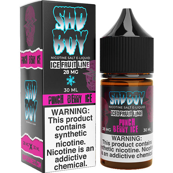 Punch Berry Ice by Sadboy Salts 30ml (Salt Nic) with Packaging