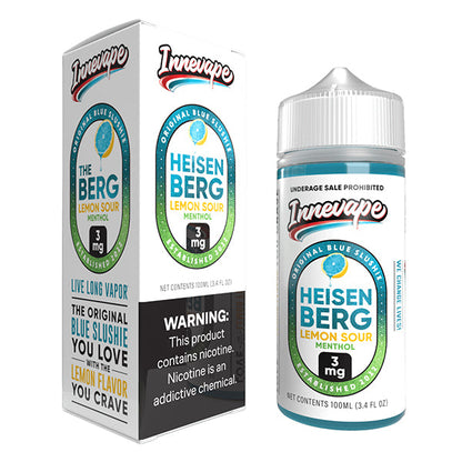 Innevape Series E-Liquid 100mL (Freebase) | Heisenberg Lemon Sour Menthol with packaging