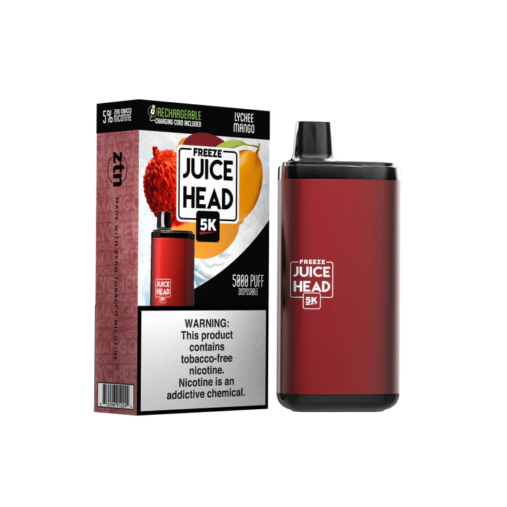 Juice Head 5K Disposable | 14mL | 50mg Lychee Mango Freeze with Packaging