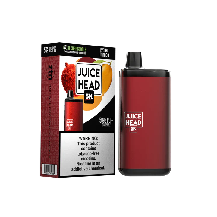 Juice Head 5K Disposable | 14mL | 50mg Lychee Mango	with Packaging