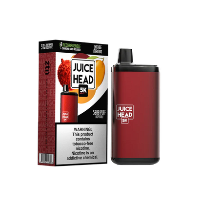 Juice Head 5K Disposable | 14mL | 50mg Lychee Mango	with Packaging