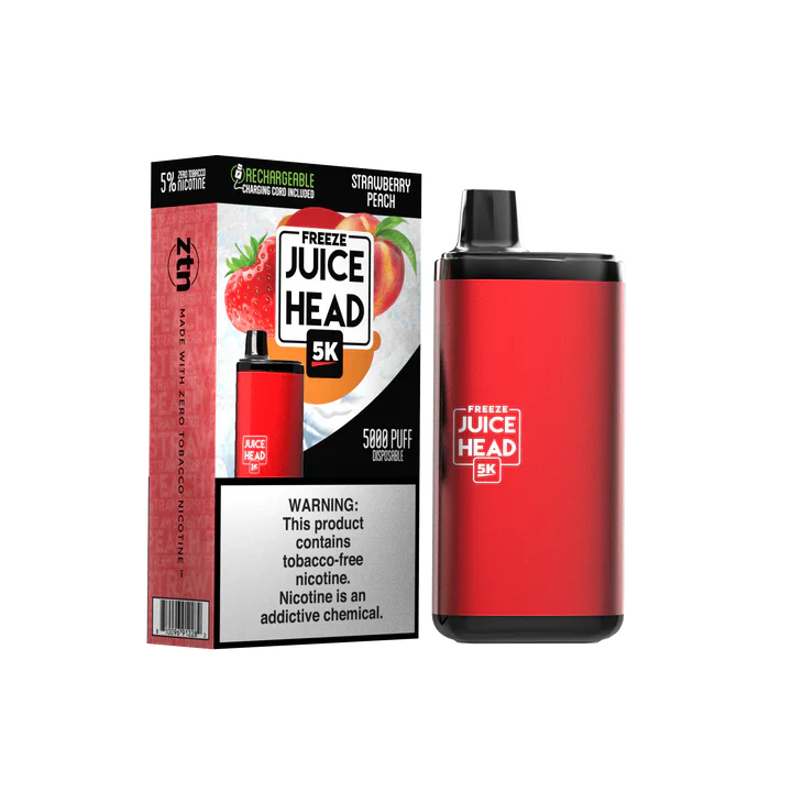 Juice Head 5K Disposable | 14mL | 50mg Strawberry Peach Freeze with Packaging