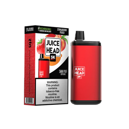 Juice Head 5K Disposable | 14mL | 50mg Strawberry Peach with Packaging