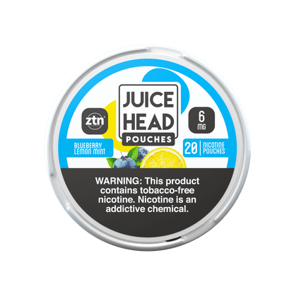 Juice Head ZTN Pouches | 5-Cans Blueberry Lemonade Mint 6mg