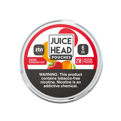 Juice Head ZTN Pouches | 5-Cans Mango Strawberry Mint 6mg