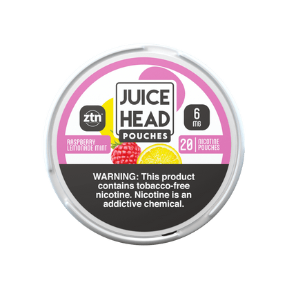 Juice Head ZTN Pouches | 5-Cans Raspberry Lemonade Mint 6mg