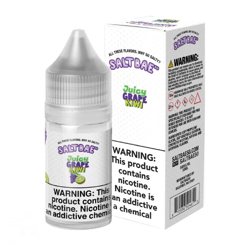 Salt Bae 50 Juicy Grape Kiwi Iced Salt, 30mL with Packaging