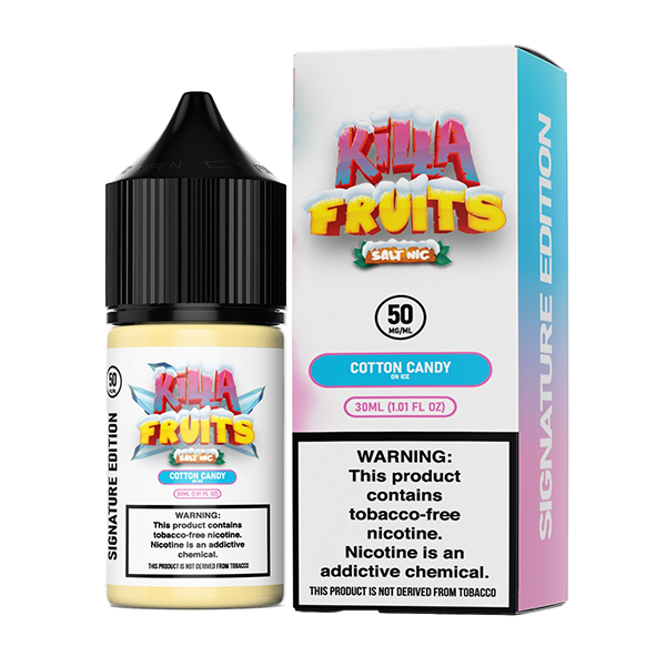 Cotton Candy on Ice by Killa Fruits Signature TFN Salts Series 30mL With Packaging