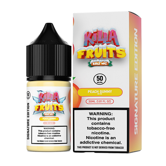 Peach Gummy on Ice by Killa Fruits Signature TFN Salts Series 30mL With Packaging