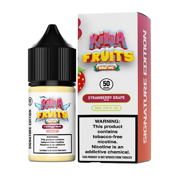 Strawberry Grape on Ice by Killa Fruits Signature TFN Salts Series 30mL With Packaging