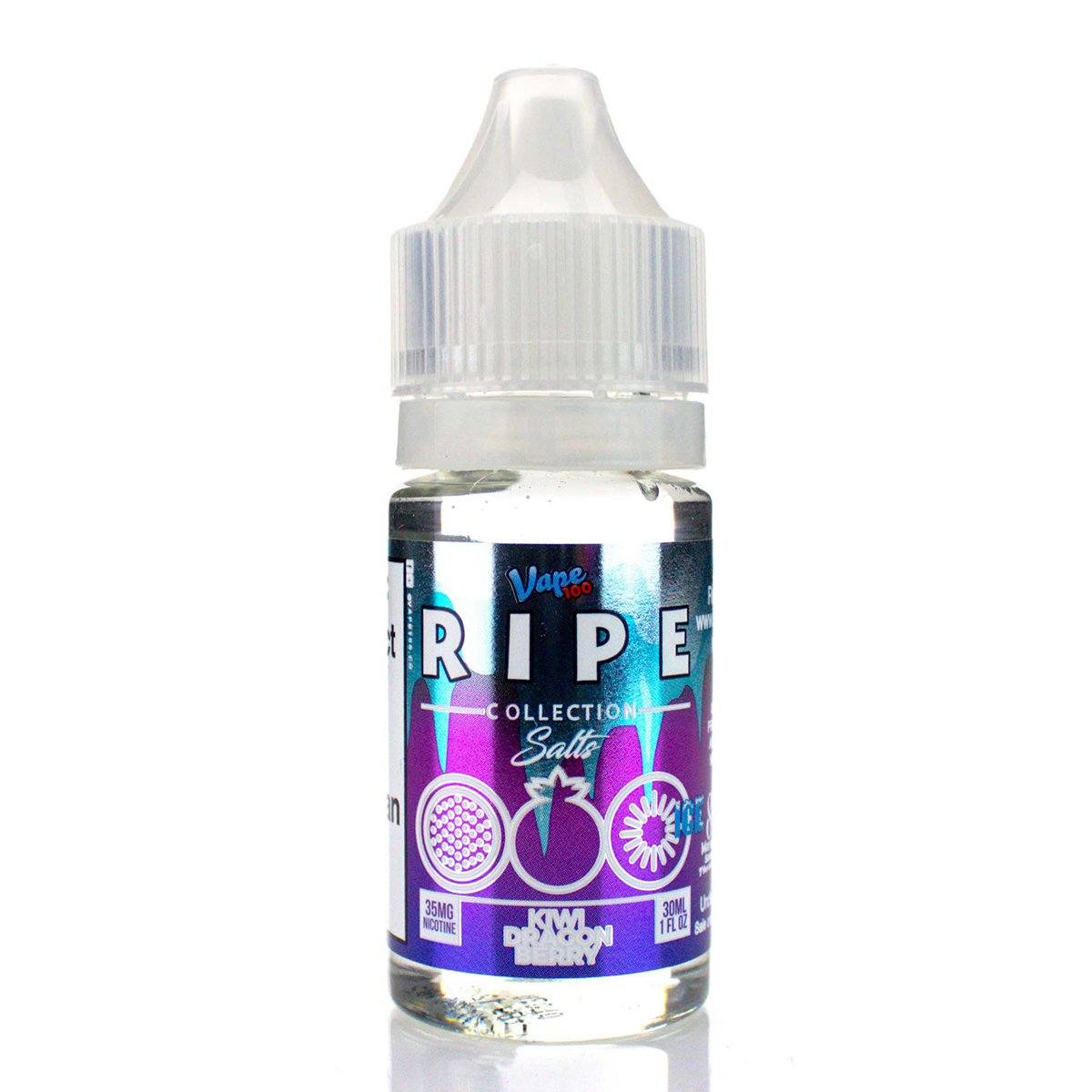 Kiwi Dragon Berry On Ice by Vape 100 Ripe Collection Salts 30mL Bottle