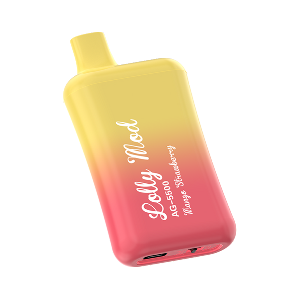 Lolly Mod Disposable | 5500 Puffs | 14mL | 50mg Mango Strawberry	