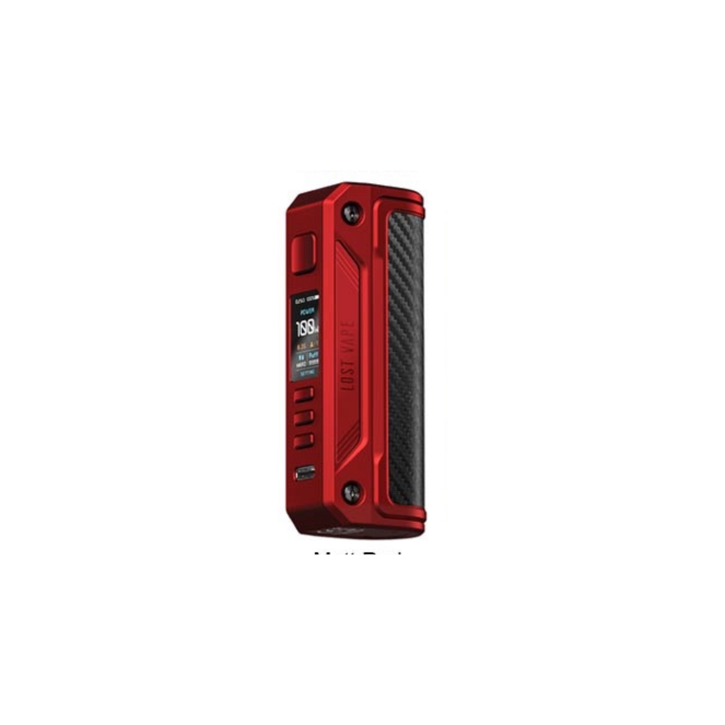 Lost Vape Thelema Solo 100W Mod Matt Red Carbon Fiber