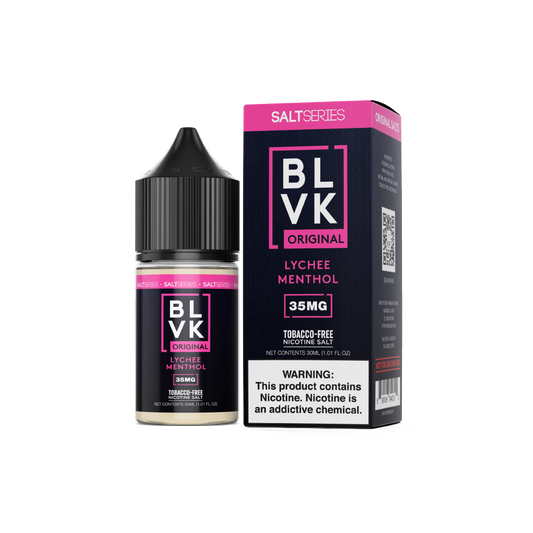 Lychee Menthol by BLVK TFN Salt 30mL with Packaging