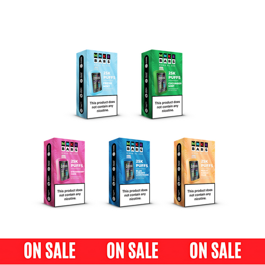 MNKE Bars XL ZERO - 25K Puffs Disposable - 18mL 0mg