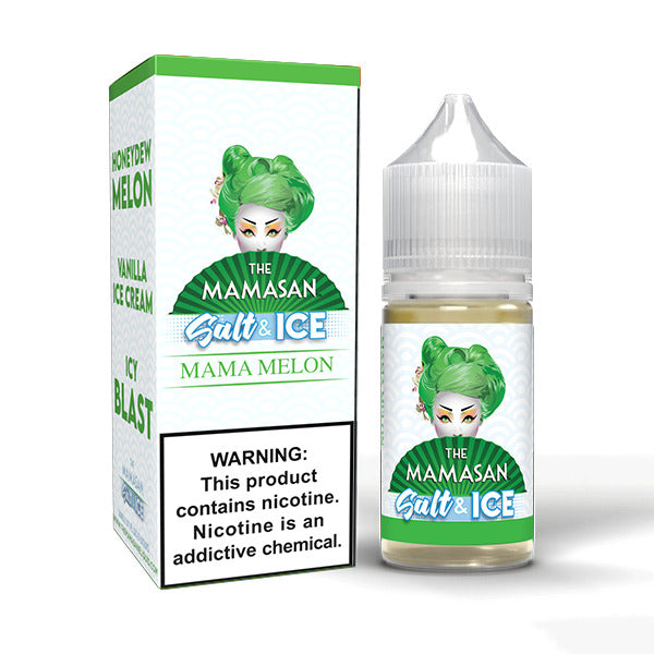 Mama Melon Ice (Honeydew Melon Ice) by The Mamasan Salt Series | 30mL with Packaging