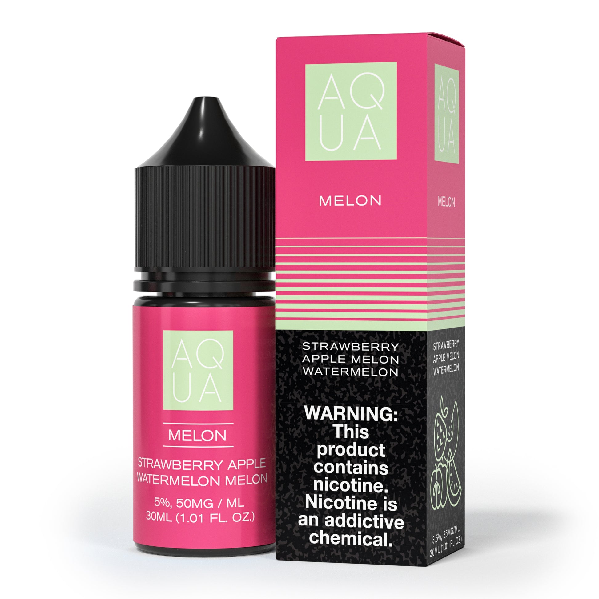 Aqua SALTS E-Liquid - Pure Melon, 30mL | 50mg with packaging