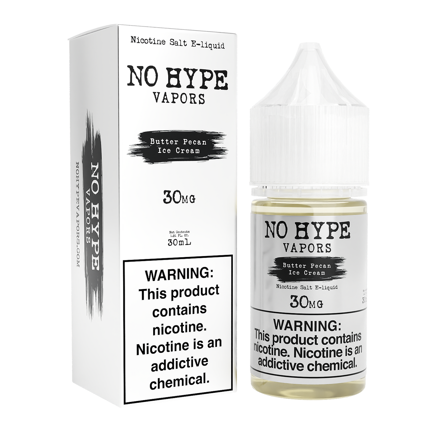 Butter Pecan Ice Cream by No Hype E-Liquid 30mL Salt Nic