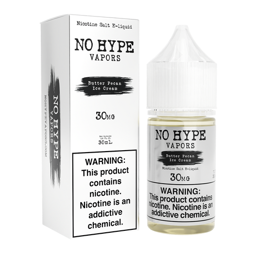 Butter Pecan Ice Cream by No Hype E-Liquid 30mL Salt Nic